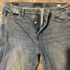 Lucky Brand high waisted button jeans